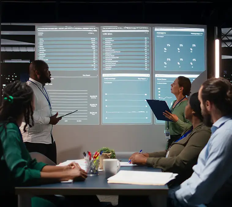 Business valuation meeting